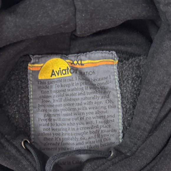 Aviator Nation Bolt Hoodie with Pink Accent - Picture 2 of 4